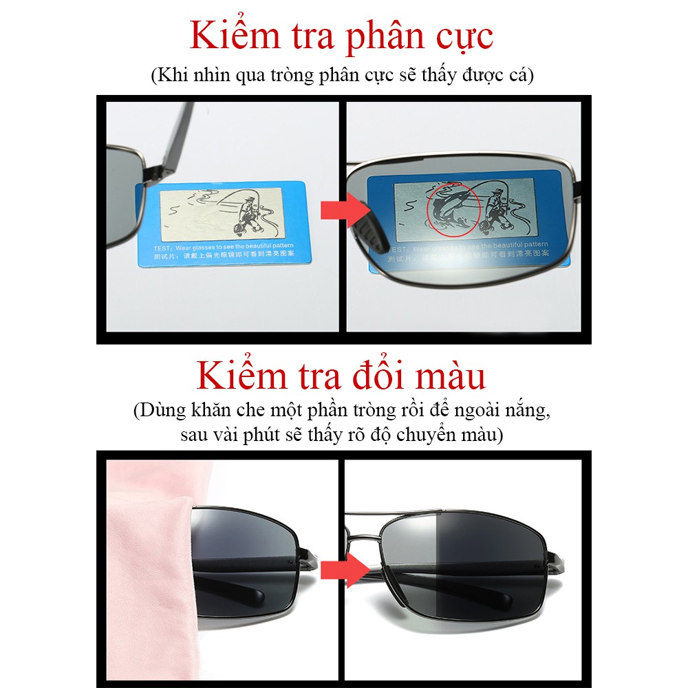 Mắt kính phân cực đổi màu A2458 (Xám) - NVfashion | BigBuy360 - bigbuy360.vn
