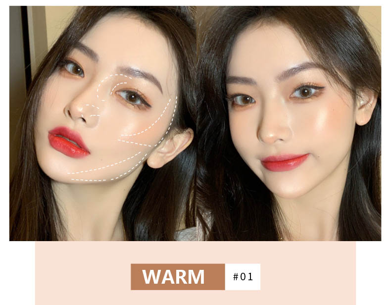 [Hàng mới về] Bảng Phấn Che Khuyết Điểm 3 Màu Kiss Beauty Thích Hợp Cho Người Mới Bắt Đầu | BigBuy360 - bigbuy360.vn