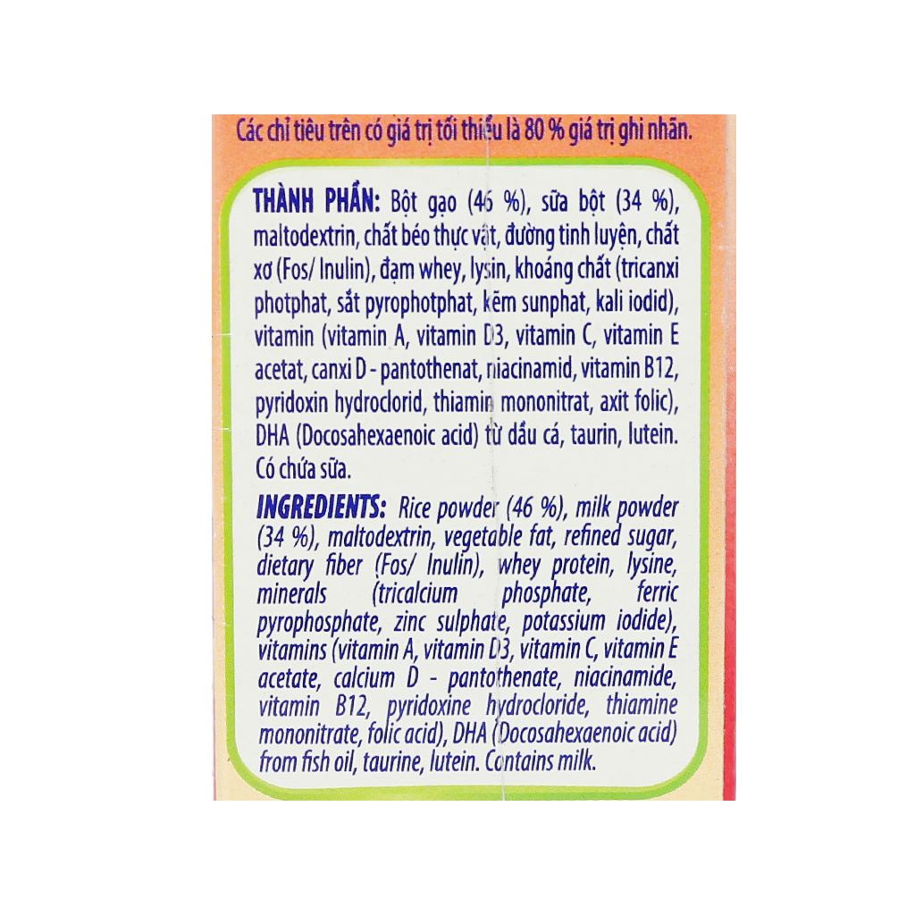 Bột ăn dặm NutiFood Nuti IQ hộp 200g  cho bé tập ăn dặm