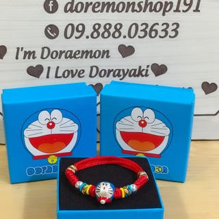 Vòng Tay Bạc Chỉ Đỏ Doremon Doraemon