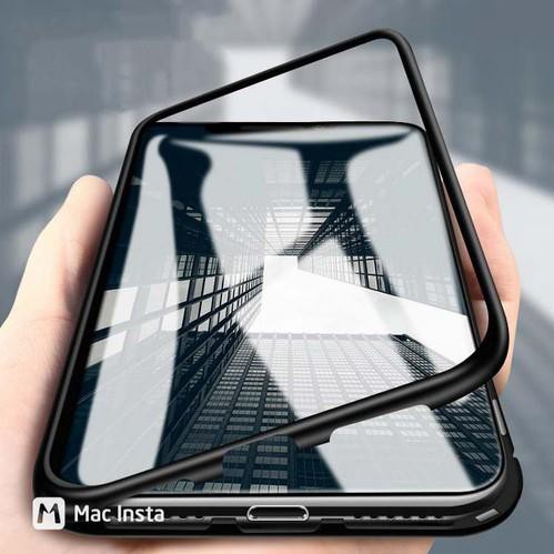 Ốp Nam Châm cho Iphone Viền Kim Loại Hãng Likgus (mặt lưng) IP 11 pro max Plus 7 8plus X Xsmax