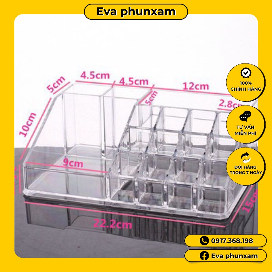 Khay Son Trong Suốt / Kệ Mỹ Phẩm Trong Suốt .Khay Son Meka