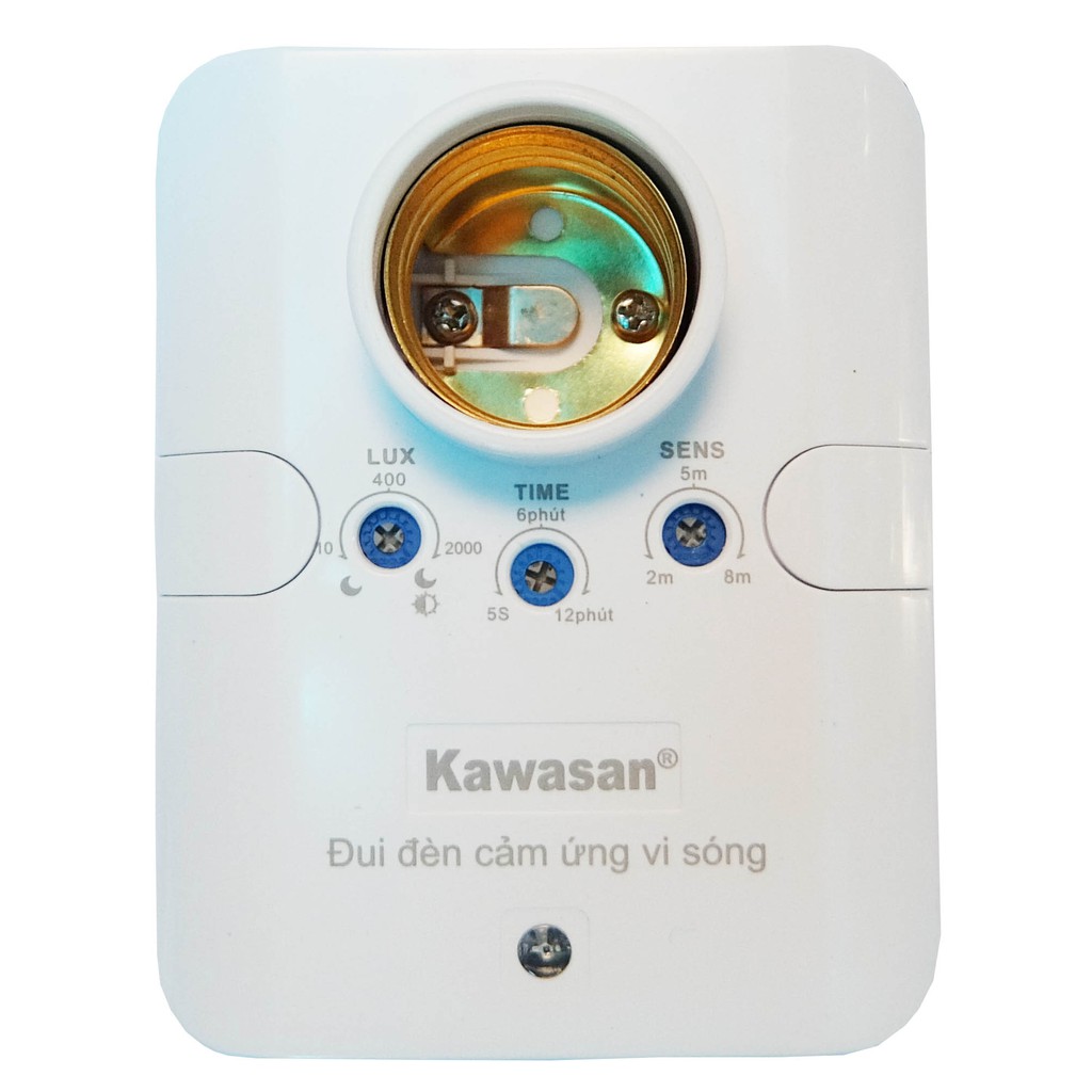 Đui Đèn Cảm Ứng Kawasan KW-RS686C Cao Cấp, Bóng đèn cảm ứng rada, bóng đèn cảm ứng thông minh, đèn tự sáng khi có người