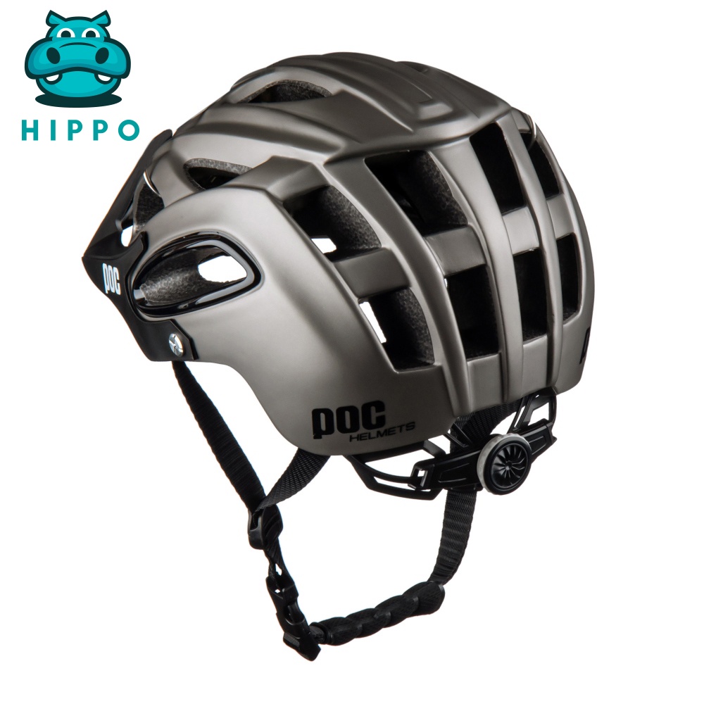 Mũ bảo hiểm xe đạp thể thao chuyên nghiệp Poc 07 siêu nhẹ thoáng khí màu xám - HIPPO HELMET