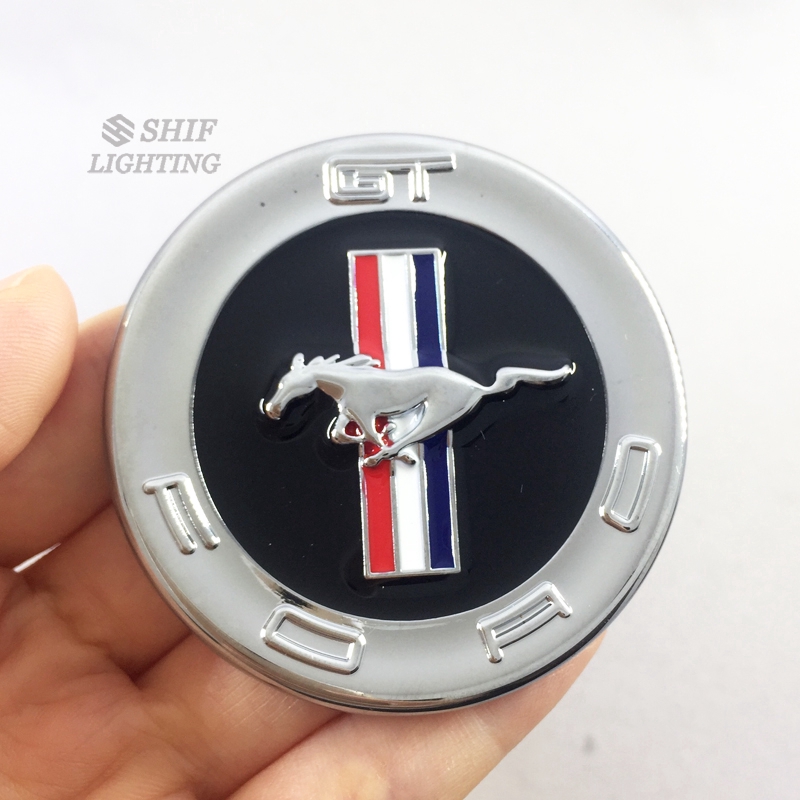 Logo kim loại chuyên dụng dán trang trí xe hơi Ford Mustang GT