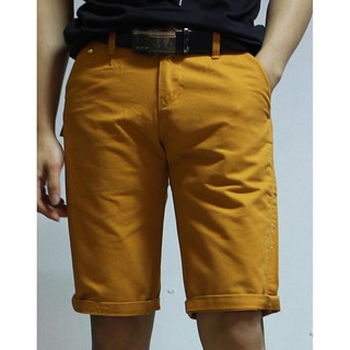 Quần Ngố kaki nam màu nâu đất