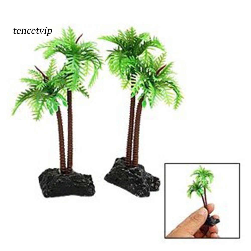 Cây Dừa Nhựa Trang Trí Bể Cá