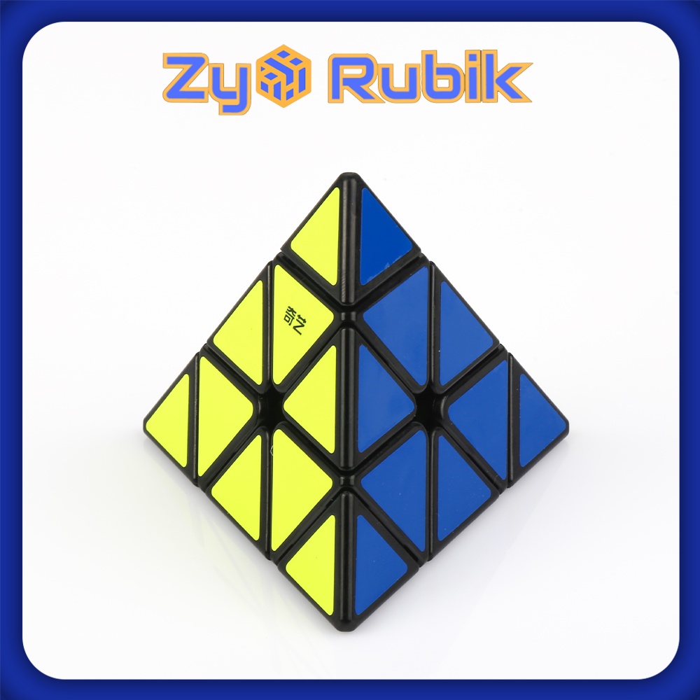 Rubik Biến Thể Pyraminx QiYi A Qiming Black (Màu Đen) - Đồ Chơi Rubik Biến Thể Tam Giác - Zyo Rubik