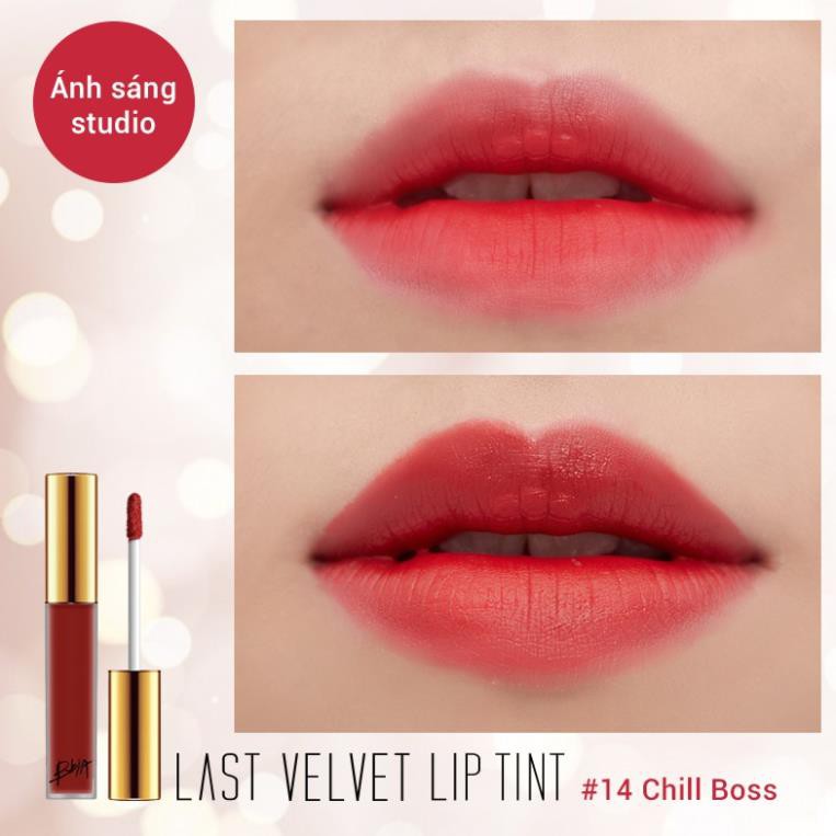 Son kem lì Bbia Last Velvet Lip Tint Version 3 - 14 Chill Boss (Màu đỏ lạnh) 5g - Bbia Official Store *