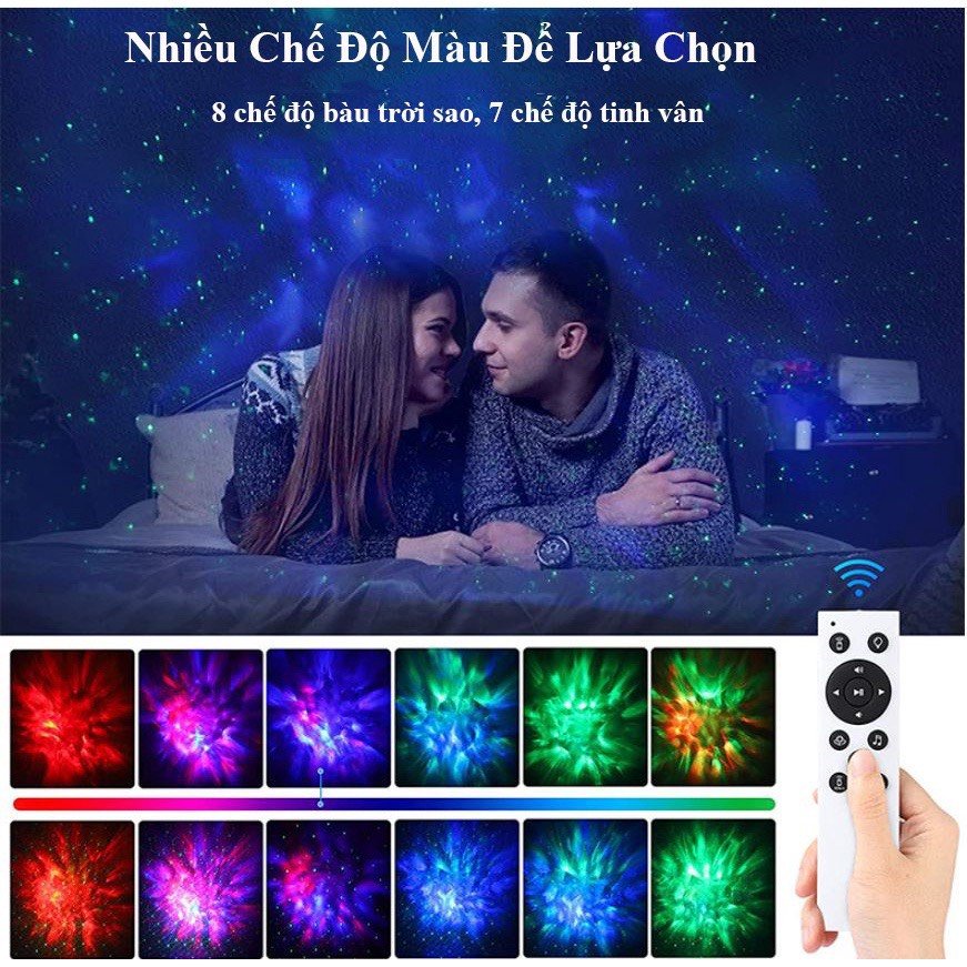 Đèn Thiên Hà Galaxy Diamond V5 Chiếu Bầu Trời Sao Kết Hợp Loa Bluetooth Cho Phòng Ngủ, Phòng Bay