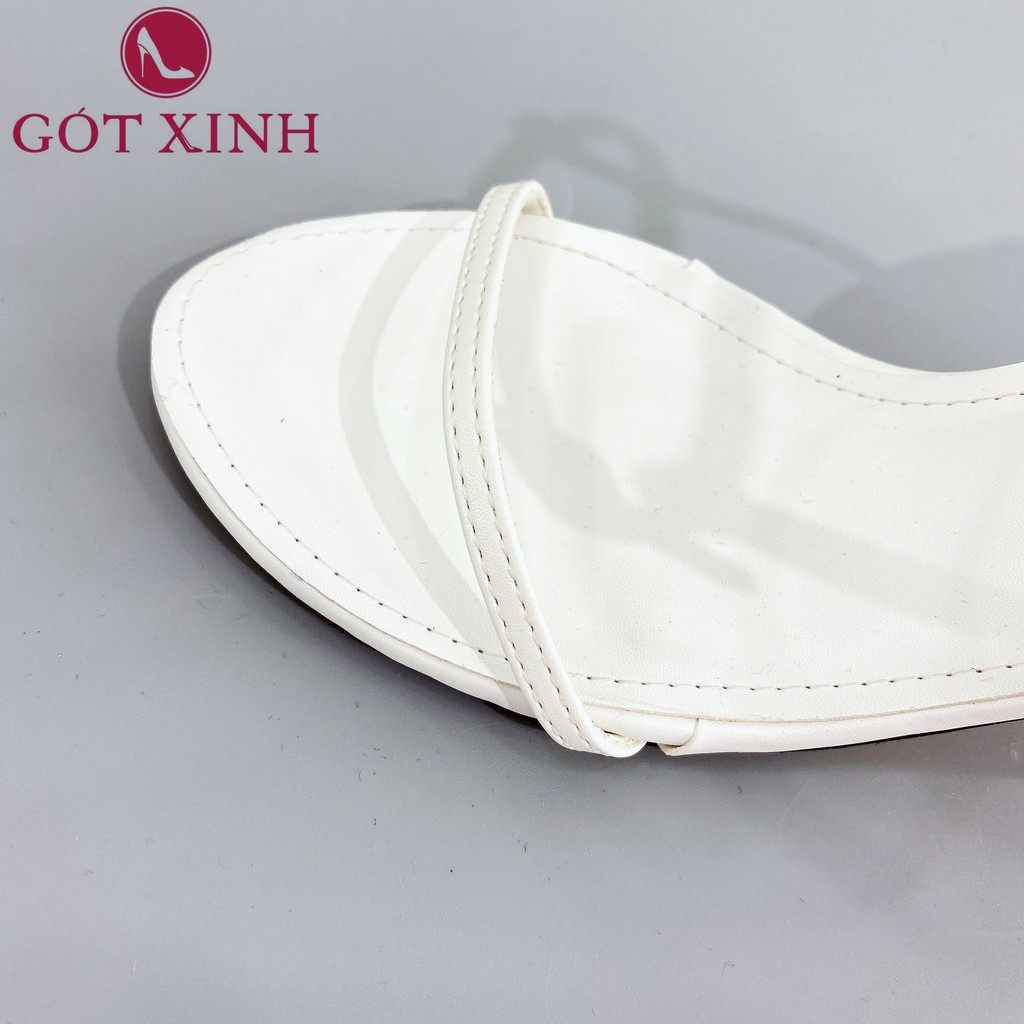 Sandal cao gót nữ GÓT XINH GD21 quai mảnh đế nhọn cao 7cm