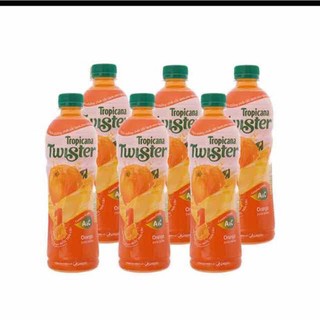 Lốc 6 Chai Nước Cam Ép Tropicana Twister 455ml