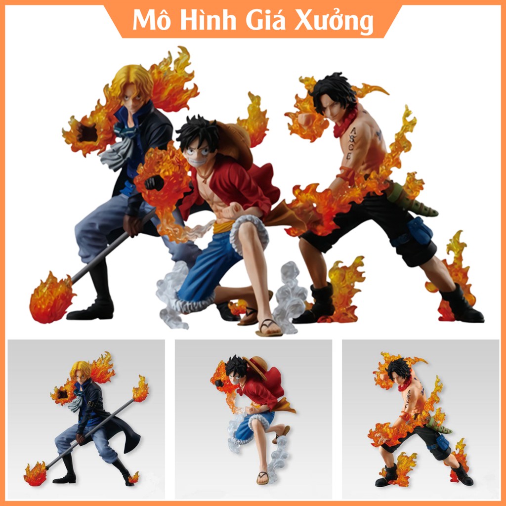 Mô hình One Piece ACE hỏa quyền cao 13cm , figure mô hình one piece , mô hình giá xưởng