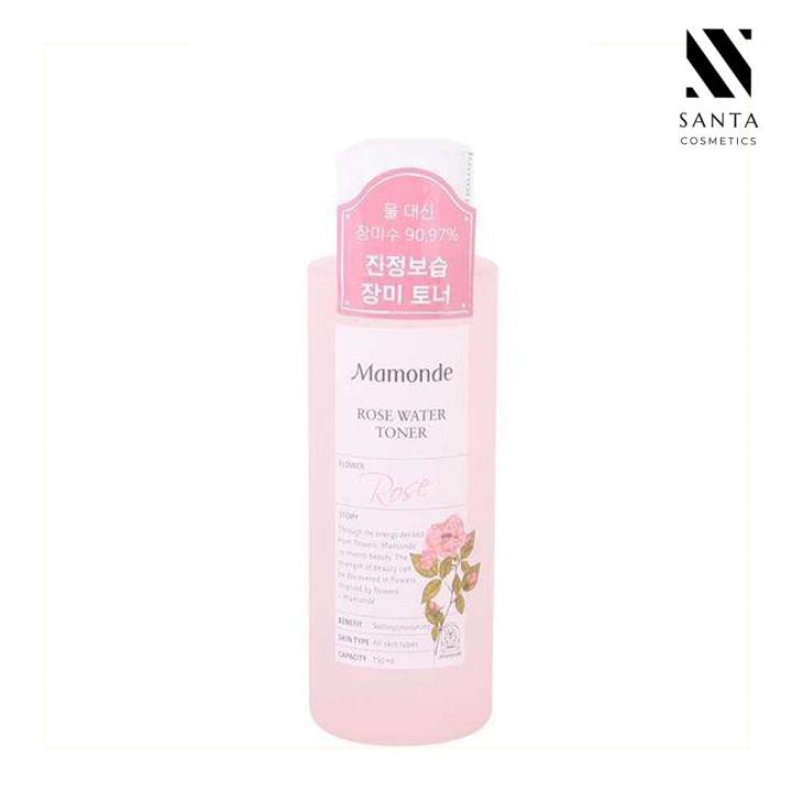[CHÍNH HÃNG] Nước hoa hồng Mamonde Rose Water Toner 150ml dành cho mọi loại da