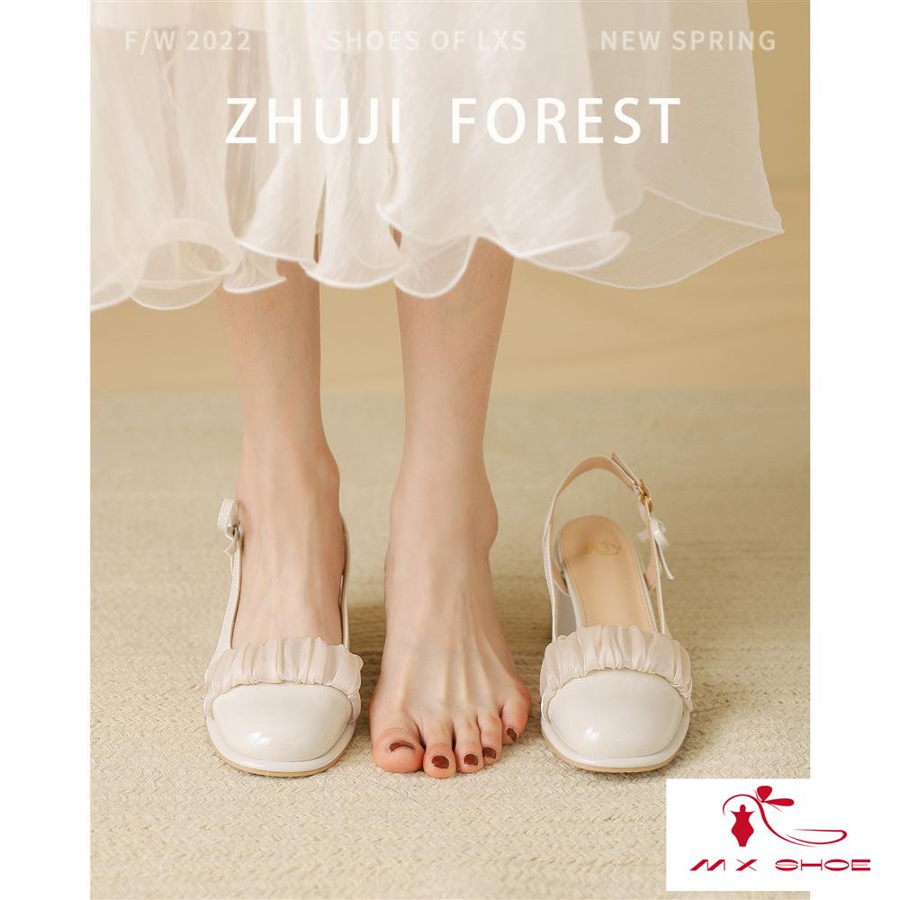 M & X ~  Sandal Cao Gót Mary Jane Phong Cách Mới Cho Nữ