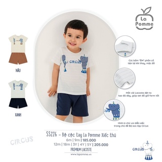 Ss226 bộ cộc tay la pomme xiếc voi