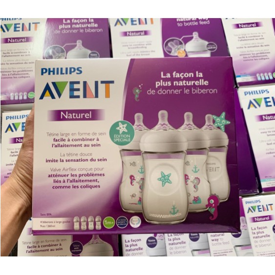AVENT 260ML (SET 3 BÌNH)