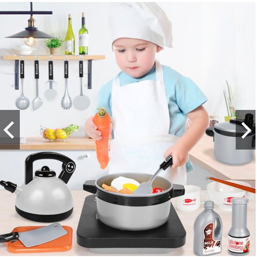 Bộ đồ chơi nhà Bếp 36 món siêu cute cho bé trai và bé gái trổ tài nấu nướng thỏa thích hàng chuẩn đẹp từng centimet