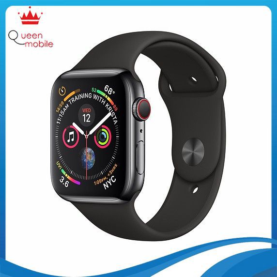 [Giá siêu tốt] Đồng Hồ Thông Minh Apple Watch Series 4 Space Black Stainless Steel Case 99%