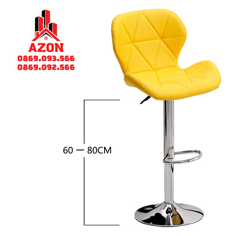 Ghế Quầy Bar - Ghế Cafe Chân Thủy Lực Cao Cấp  Thương hiệu AZON Time