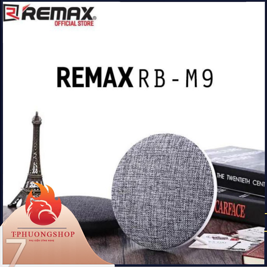 Loa Bluetooth Remax RB-M9 bọc vải âm chất công suất kép 3.5W