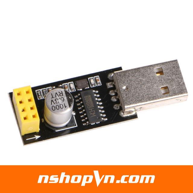 USB Adapter Mạch Thu Phát Wifi ESP8266 Uart ESP-01