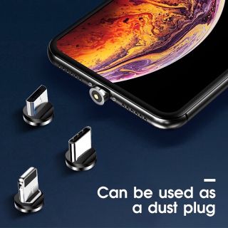 _Cáp sạc từ hút nam châm đầu Iphone Android Type C | micro USB