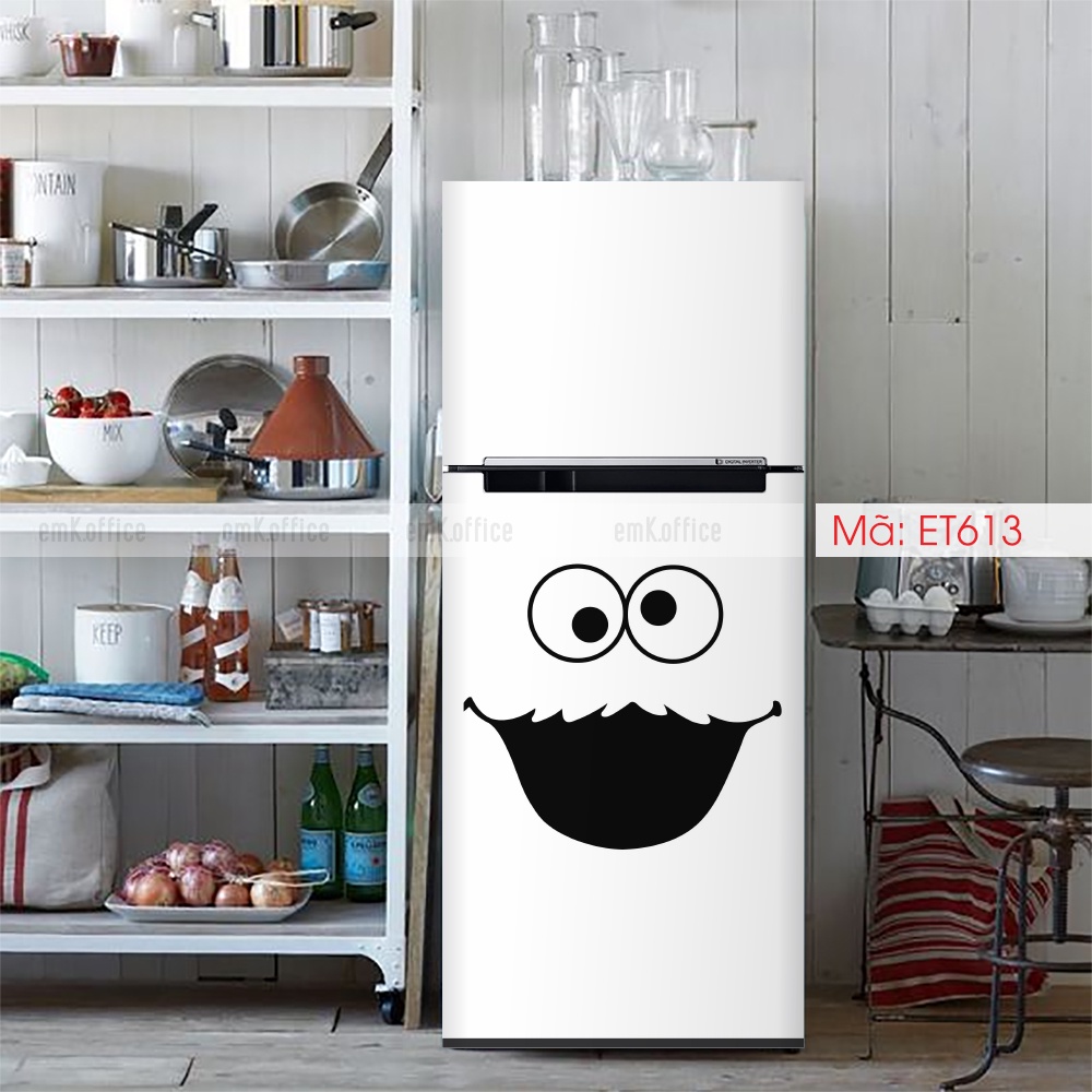 Decal dán tủ lạnh, miếng dán tủ lạnh mẫu cute - CB8
