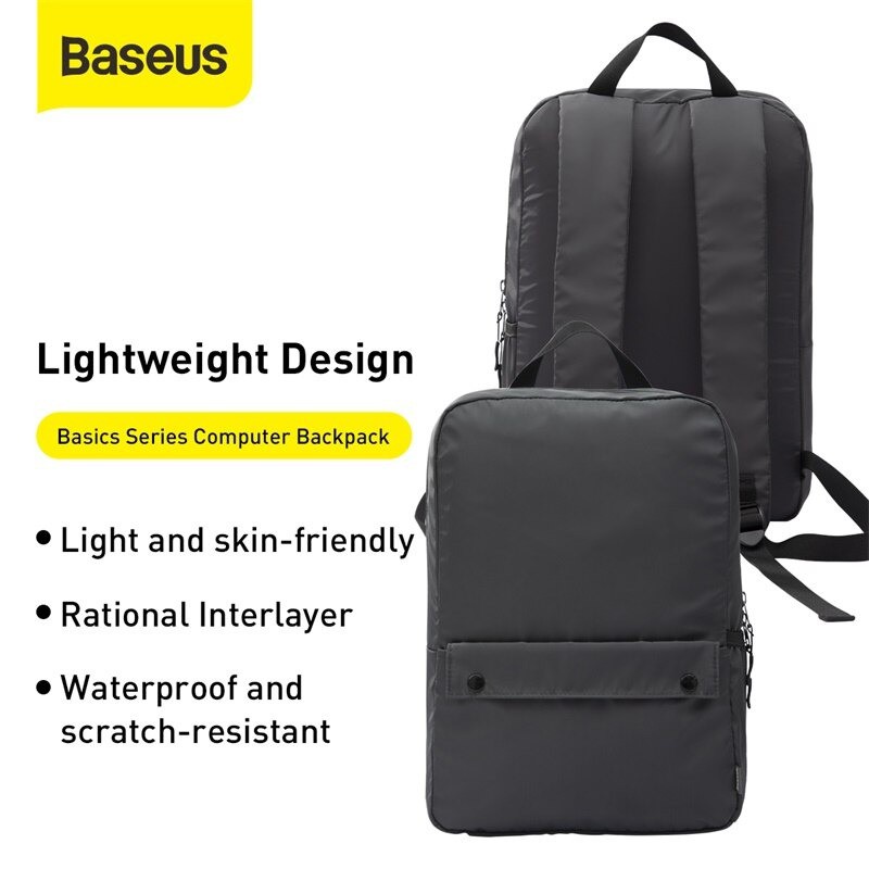 Ba lô vải dù chống thấm nước Baseus Basics Series 13" / 16" Computer Backpack dùng cho Tablet /Laptop/ Macbook