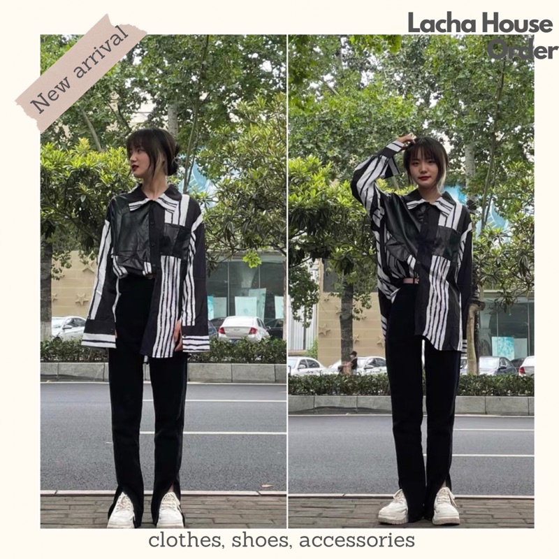 Quần Jeans Dài Ống Đứng Xẻ Ống