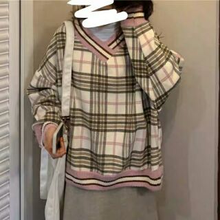 [ Order]  Áo len kẻ ulzzang oversize ( kèm ảnh thật sau)