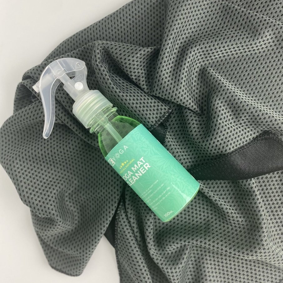 Nước Vệ Sinh Thảm Tập Yoga Hebeyoga 100ml Tặng Kèm Khăn Lau Đa Năng