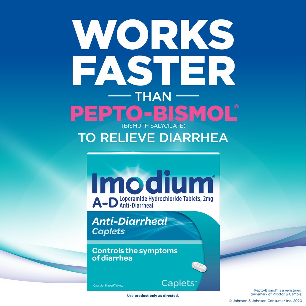 Viên uống giảm tiêu chảy Imodium Johnson & Johnson Mỹ 24 viên