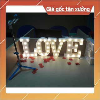 Bộ chữ LOVE đèn led bằng nhựa