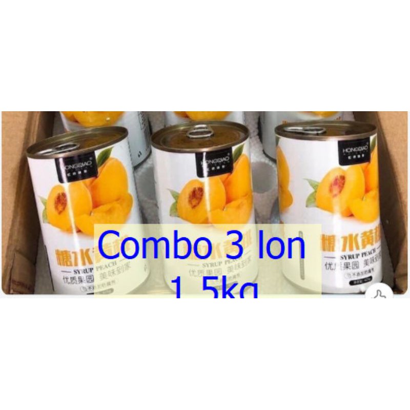 combo 3 lon đào ngâm