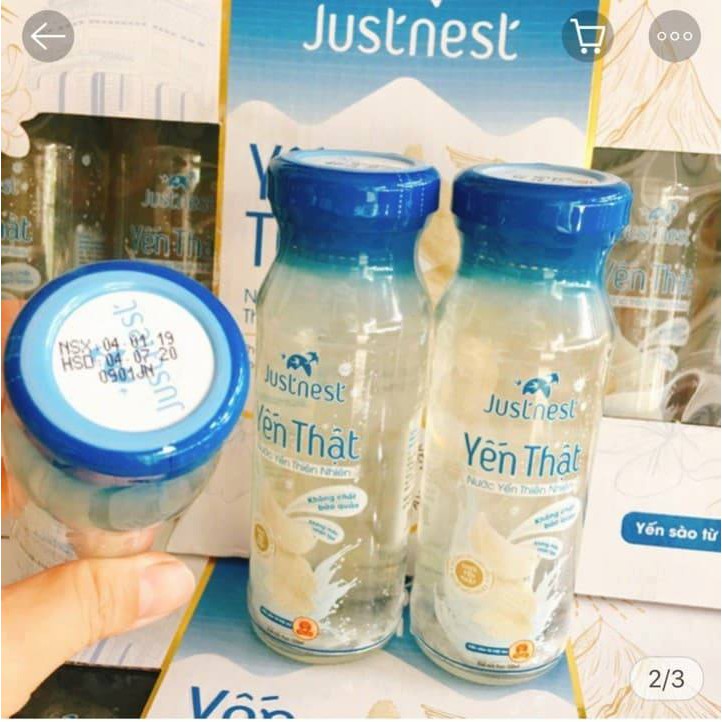 Hàng Cty Nước Yến Thật Justnest HỘP (6 lọ x 120ml) TẶNG KÈM TÚI XÁCH GIẤY | BigBuy360 - bigbuy360.vn