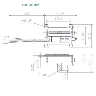 Servo siêu nhỏ tuyến tính - 1.5g Micro Linear Servo