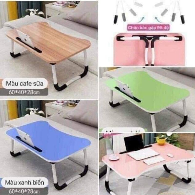 BÀN HỌC GẤP GỌN CÓ KHE ĐỂ IPAD