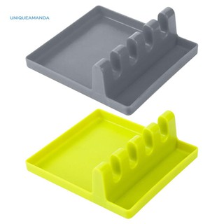 ✿UNI✿Kitchen Spatula Drain Rack Spoon Knife Pot Lid Rest Holder Tableware Organizer