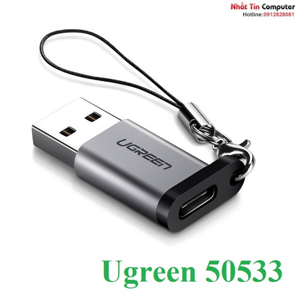 Đầu chuyển USB 3.0 to USB Type-C chính hãng Ugreen 50533 cao cấp | BigBuy360 - bigbuy360.vn