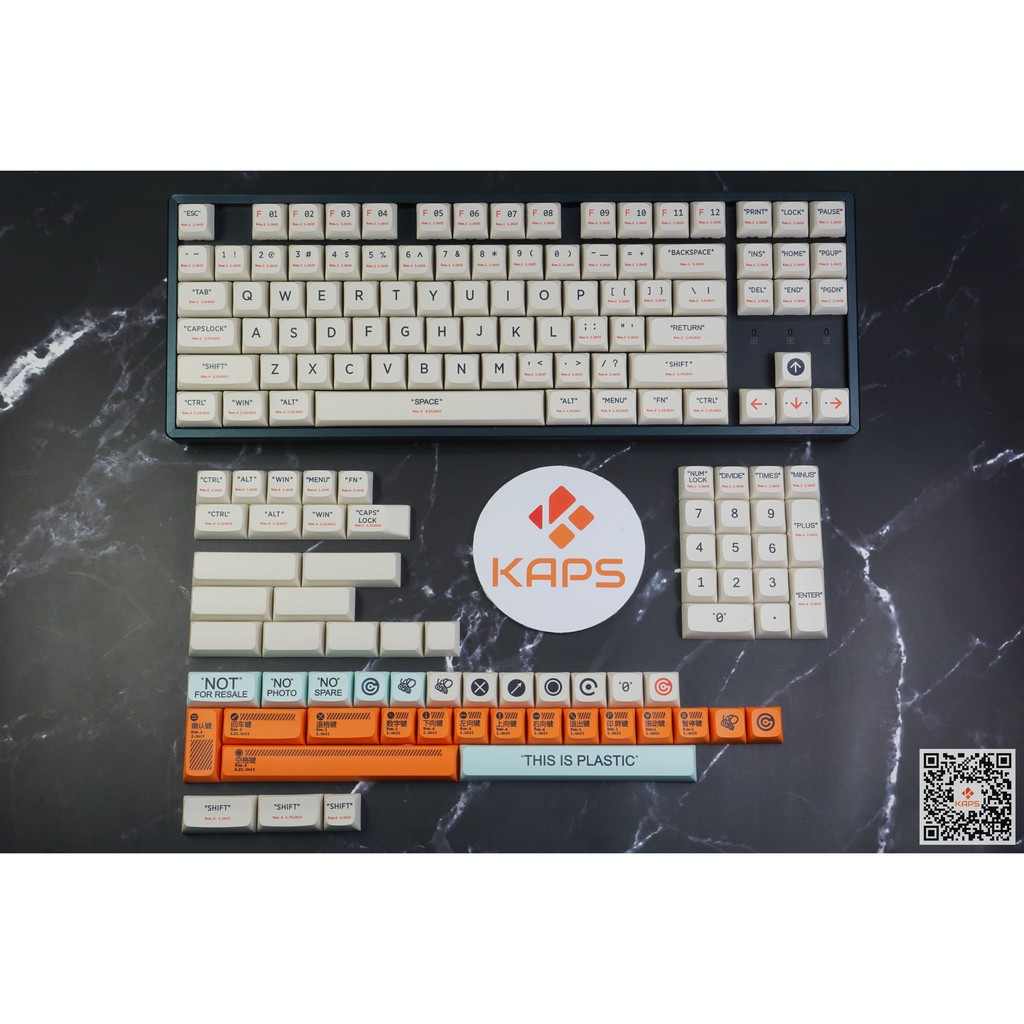 Keycap PLASTIC - profile XDA - keycap PBT - Dyesub - 150 nút cho bàn phím cơ layout 60 68 75 87 TKL 84 96 Fullsize