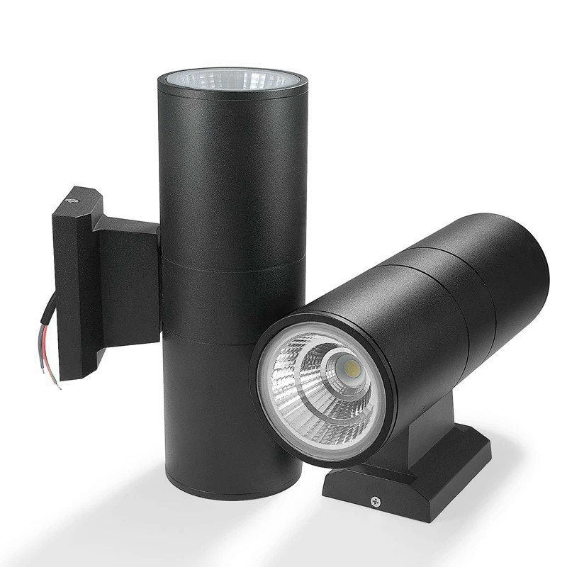 Đèn led gắn tường hình trụ 10w - Ánh sáng vàng Chống nước ngoài trời - Loại to 26x9cm- BH 1 năm