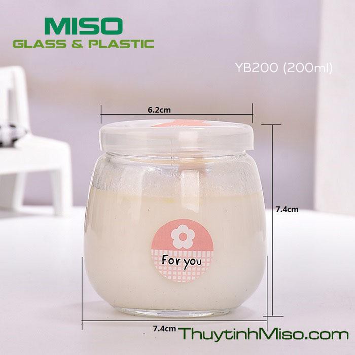 COMBO 10 HŨ LÀM YAOUR ĐỘC LẠ 200ML YB200 MISO