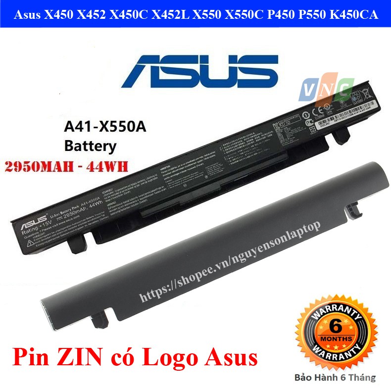 Pin Laptop Asus X450 X452 X450C X452L X550 X550C P450 P550 K450 X450CA NEW 100%