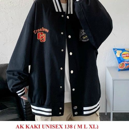 Áo Khoác Kaki Nam Nữ Unisex +[TẶNG KHẨU TRANG] - Áo Jacket Bombers 139 2 Màu  - 3 Size (có form rộng + kèm ảnh thật)