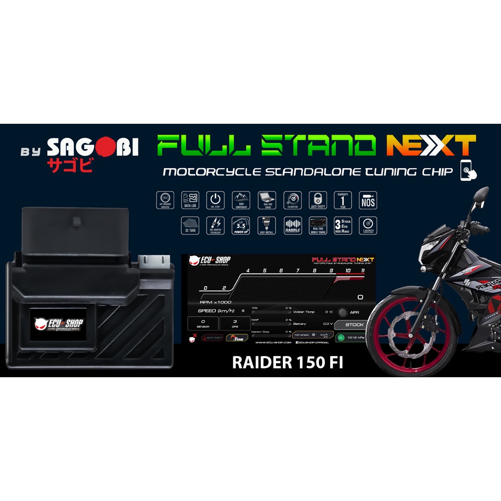 BỘ ĐIỀU KHIỂN ĐỘNG CƠ  FULL STAND NEXT CHO SUZUKI RAIDER 150 FI mã: ECU.RAIDER150 Fi