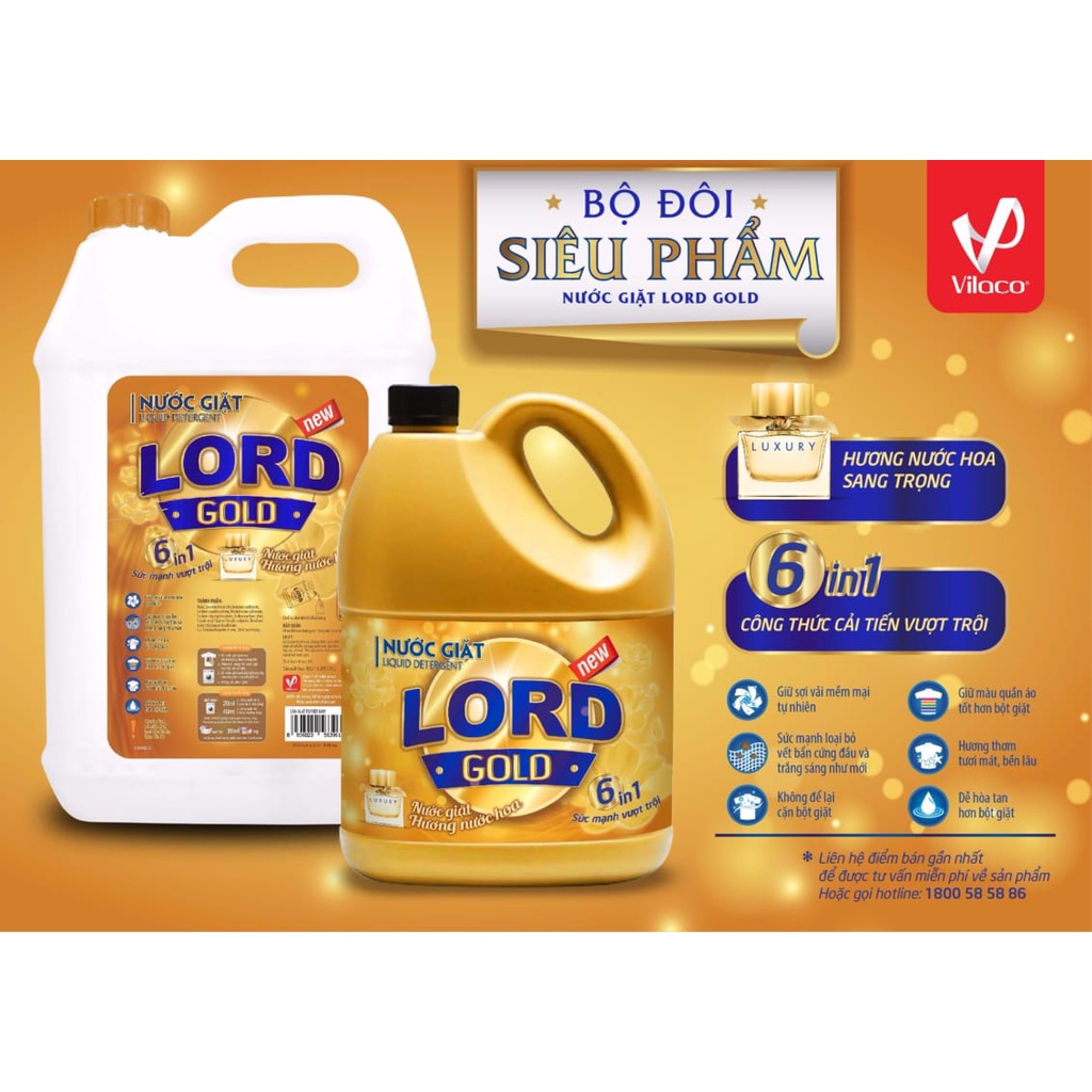 Nước giặt Lord Gold hương nước hoa 3.5kg