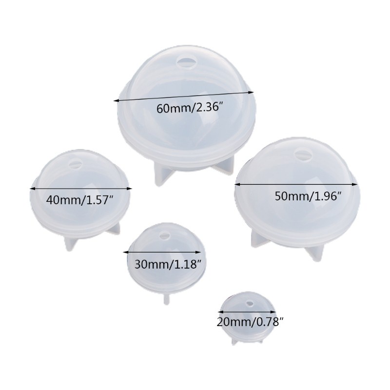 Khuôn Làm Xà Phòng / Trang Sức Hình Cầu Bằng Nhựa Epoxy Diy