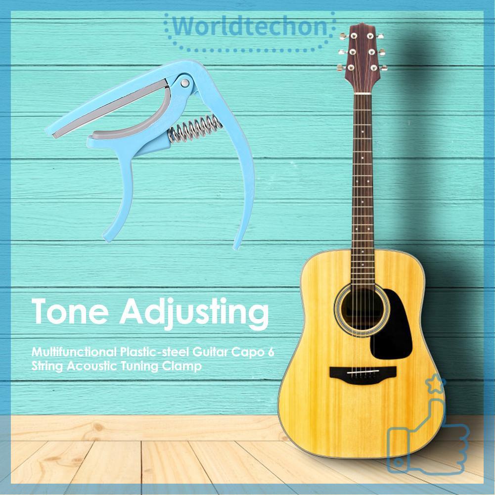 Kẹp Capo Bằng Nhựa Và Thép Chỉnh Tông Đa Năng Dành Cho Đàn Guitar Acoustic 6 Dây
