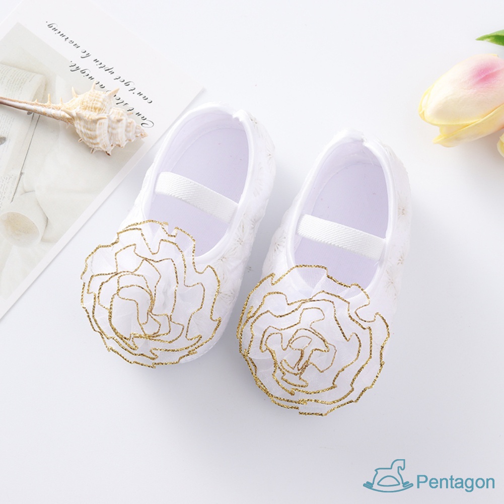 Giày Mềm Mại Có Ren Dùng Cho Bé Gái Từ 0-18 Tháng